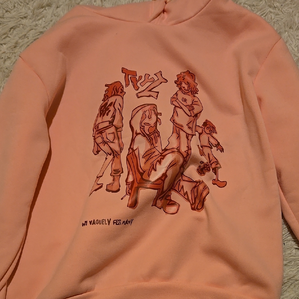 Peach Graphic Sweatshirt